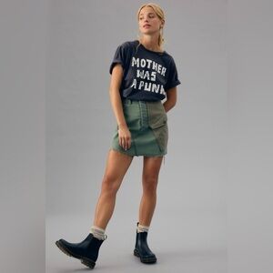 Mother The G.I. Jane Mini Skirt in On the Double